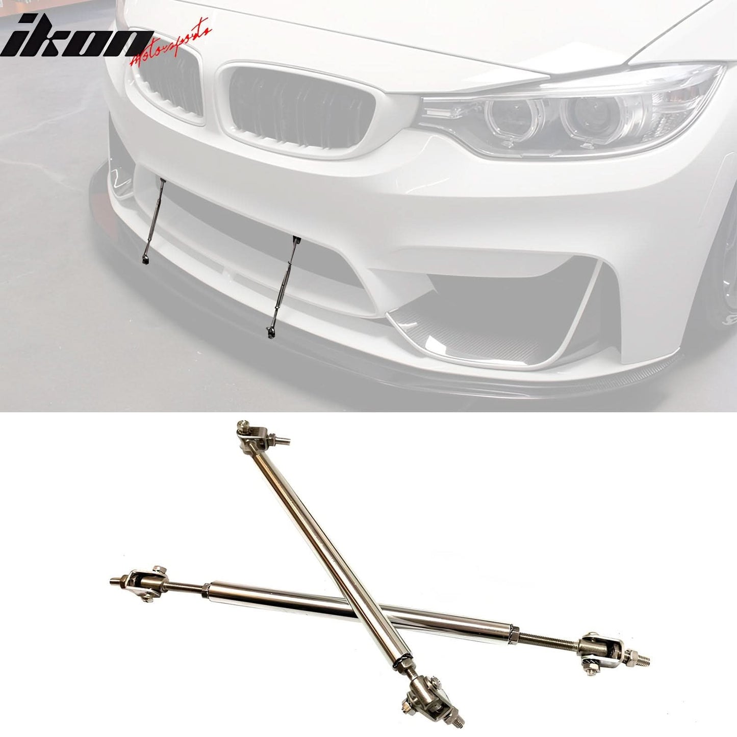 Universal Adjustable Splitter Rods Silver Stainless Steel 7-9 Inch