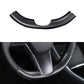 Upper / Lower Cover Steering Wheel Accessories for Tesla Model 3 / Y  -  Carbon Fiber Interior Mods