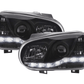 Volkswagen Golf 4 Black LED Headlights with Daytime Running Lights (1997 - 2003)