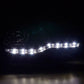 Volkswagen Golf 4 Black LED Headlights with Daytime Running Lights (1998 - 2003)
