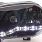 Volkswagen Golf 4 Black LED Headlights with Daytime Running Lights (1998 - 2003)