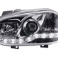 Volkswagen Golf 4 Chrome LED Headlights with Daytime Running Lights (1997 - 2003)