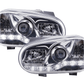 Volkswagen Golf 4 Chrome LED Headlights with Daytime Running Lights (1997 - 2003)