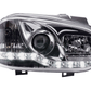 Volkswagen Golf 4 Chrome LED Headlights with Daytime Running Lights (1997 - 2003)