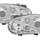 Volkswagen Golf 4 Type 1J Chrome Headlight Set (1998-2003)