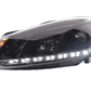 Volkswagen Golf 6 Black LED Headlights with Daytime Running Lights (2008-2014)