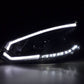 Volkswagen Golf 6 Black LED Headlights with Daytime Running Lights (2008 - 2014)
