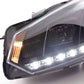 Volkswagen Golf 6 Black LED Headlights with Daytime Running Lights (2008-2014)