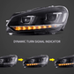 Volkswagen Golf 6 MK6 Black Demon Eyes Projector Headlight (2008 - 2014)