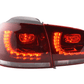 Volkswagen Golf 6 R Style Red LED Taillights Set (2008-2014)