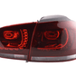 Volkswagen Golf 6 R Style Red LED Taillights Set (2008-2014)