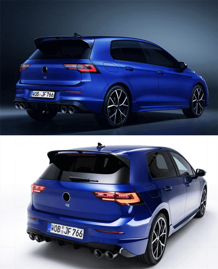 Volkswagen Golf 8 European Style LED Tail Lights 2020 - 2023