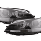 Volkswagen Golf Mk7 Black LED Headlights - R Style Black (12-17)
