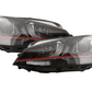 Volkswagen Golf Mk7 Black LED Headlights - R Style Red (12-17)