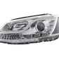 Volkswagen Jetta 6 Chrome LED Headlights with Daytime Running Lights (2011-2018)
