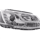 Volkswagen Jetta 6 Chrome LED Headlights with Daytime Running Lights (2011-2018)