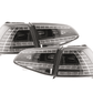 Volkswagen MK7 Golf/GTI/R - Clear/Black LED Tail Lights for Halogen Models (2012-2017)