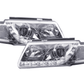 Volkswagen Passat (B5 / 3B) Chrome LED Headlights with Daytime Running Lights (1997 - 2000)