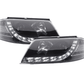 Volkswagen Passat (B5 / 3BG) Black LED Headlights with Daytime Running Lights (2000 - 2005)