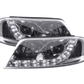 Volkswagen Passat (B5 / 3BG) Chrome LED Headlights with Daytime Running Lights (2000 - 2005)