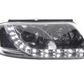 Volkswagen Passat (B5 / 3BG) Chrome LED Headlights with Daytime Running Lights (2000 - 2005)