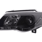 Volkswagen Passat (B6 / 3C) Black LED Headlights with Daytime Running Lights (2005 - 2010)