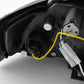 Volkswagen Passat Type 3B 97-00 Black Headlight Set (1997-2000)