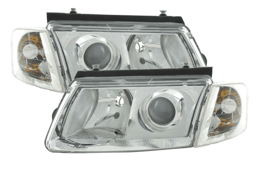 Volkswagen Passat Type 3B Chrome Headlight Set 1997-2000