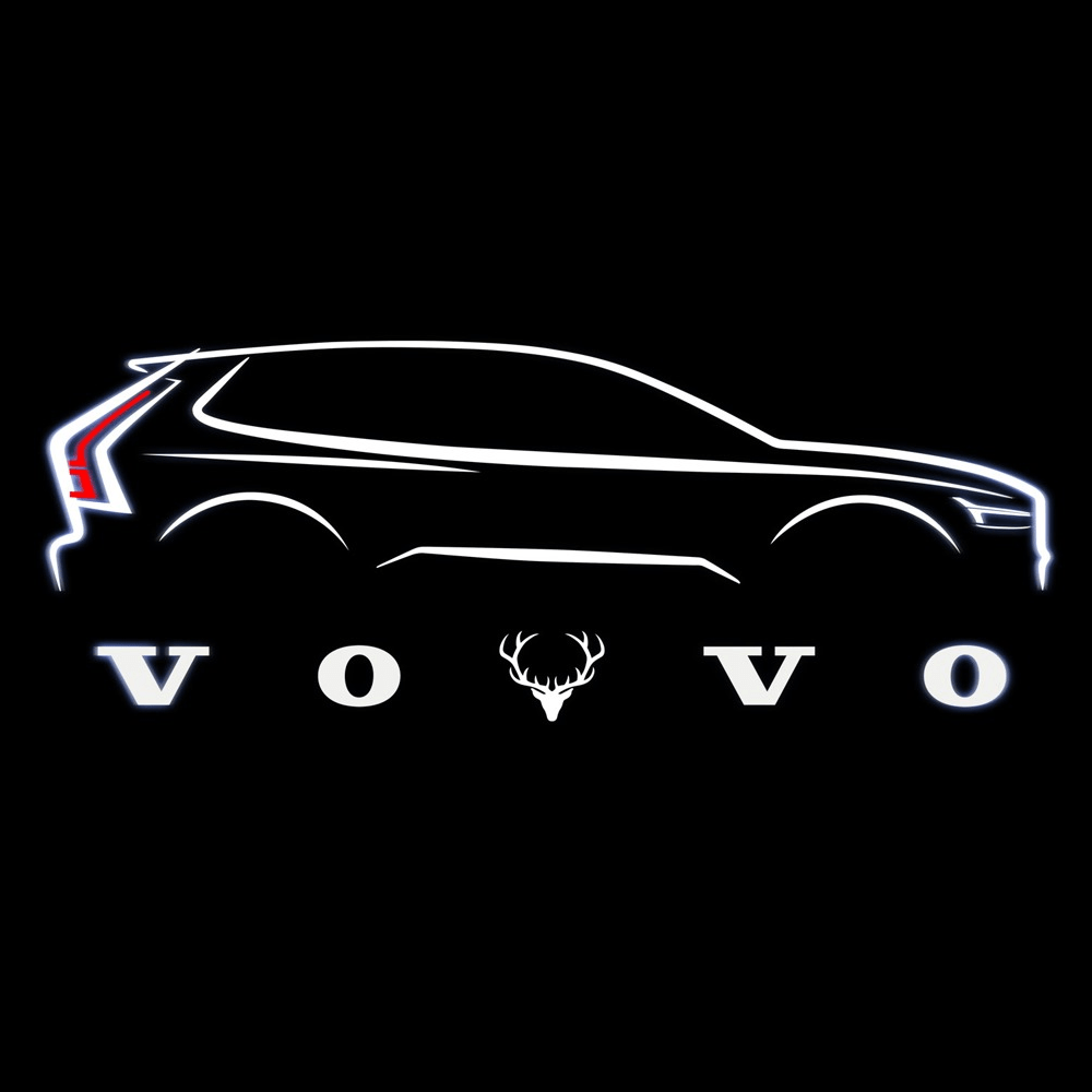 Volvo V90 Door Stick On Puddle Lights Various Designs  2017-2026