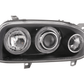 VW Golf 3 type 1HXO, 1 EXO Black Angel Eye Headlights (1991-1997)