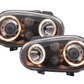 VW Golf 4 (1J) OE+ Black Angel Eyes Headlights- (1998-2003)