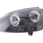 VW Golf 5 Black Angel Eye Headlights with DRL (2003-2008)