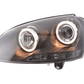 VW Golf 5 Black Angel Eye Headlights with DRL (2003-2008)