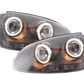 VW Golf 5 Black Angel Eye Headlights with DRL (2003-2008)