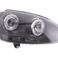 VW Golf 5 Black Angel Eye Headlights with DRL (2003-2008)