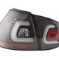 VW Golf 5 Mk5 Black LED Tail Lights (2003-2008)