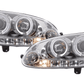 VW Golf 5 (Mk5) Chrome LED Angel Eye Headlights - (2003-2008)