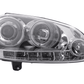 VW Golf 5 (Mk5) Chrome LED Angel Eye Headlights - (2003-2008)