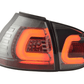 VW Golf 5 Mk5 Chrome Smoked LED Tail Lights (2003-2008)