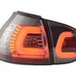 VW Golf 5 Mk5 Chrome Smoked LED Tail Lights (2003-2008)