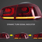 VW Golf 6th Gen Mk6 Hatchback LED Tail Lights (2008 - 2014)