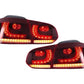 VW Golf 6th Gen Mk6 Hatchback LED Tail Lights (2008 - 2014)