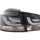 VW Golf Mk6 GTI LED Bar Black Tail Lights V1 (2008-2014)