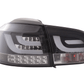 VW Golf Mk6 GTI LED Bar Black Tail Lights V1 LED Indicators (2008-2014)
