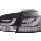 VW Golf Mk6 GTI LED Bar Black Tail Lights V1 LED Indicators (2008-2014)