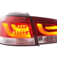 VW Golf Mk6 GTI LED Bar Red Tail Lights V1 (2008-2014)
