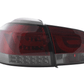 VW Golf Mk6 GTI LED Bar Red/Smoked Tail Lights V1 LED Indicators (2008-2014)