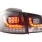 VW Golf Mk6 GTI LED Black Tail Lights V2 LED Indicators (2008-2014)