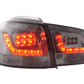 VW Golf Mk6 GTI LED Clear Smoked Tail Lights V2 (2008-2014)