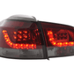 VW Golf Mk6 GTI LED Red Smoked Tail Lights V2 (2008-2014)
